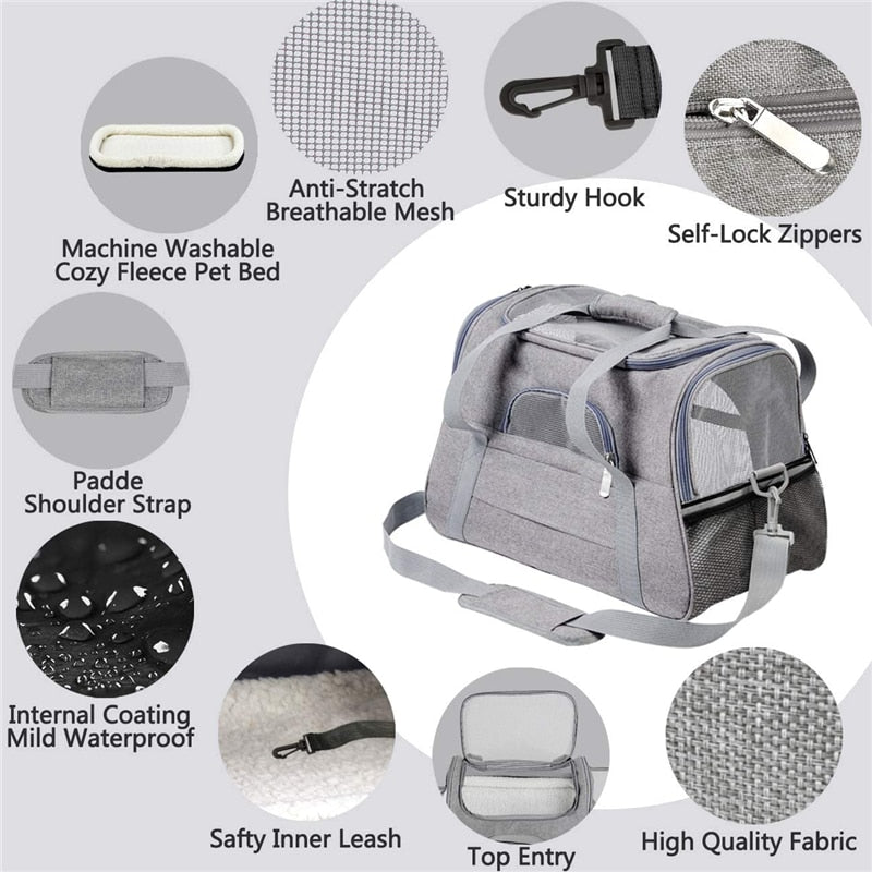 Soft Breathable Pet Carriers