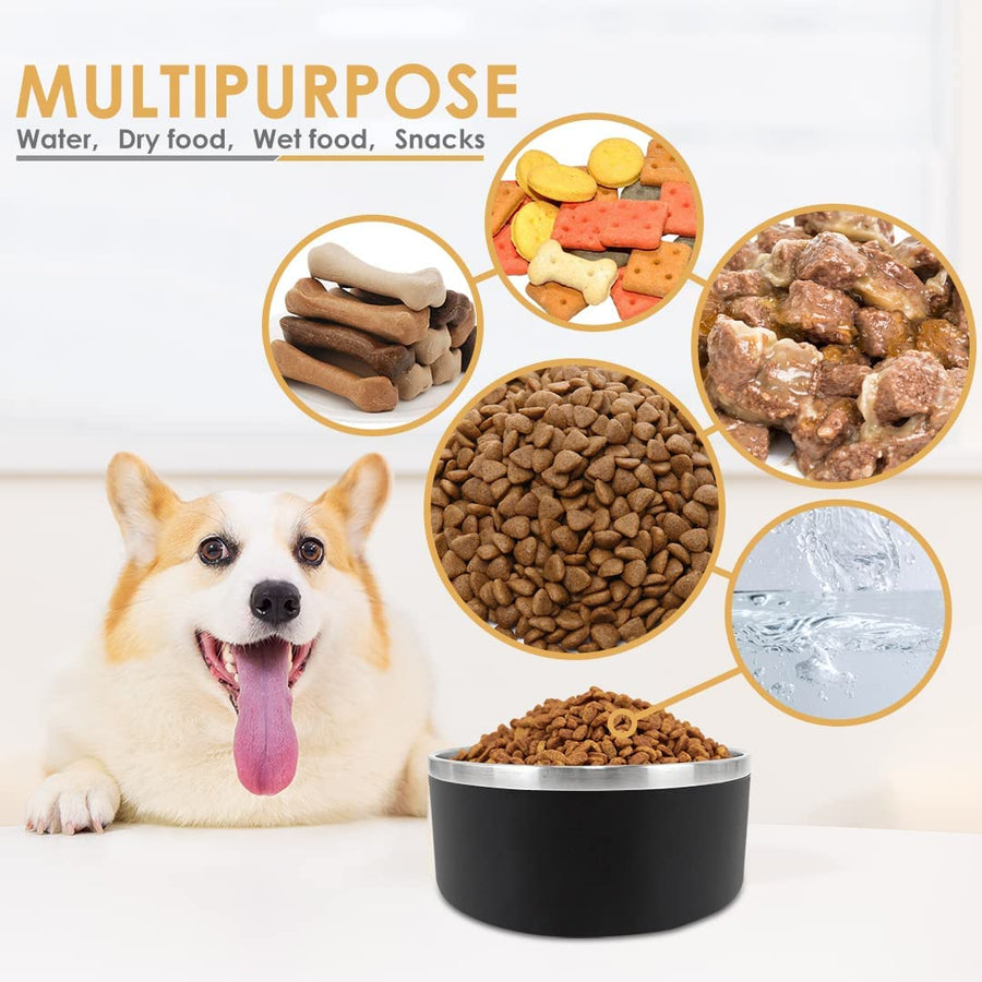 Heat Resistant Stainless Steel Pet Bowl (5 Colours)